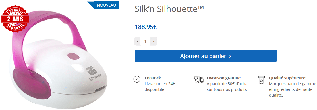silk n silhouette prix